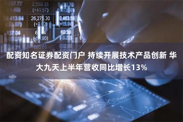 配资知名证券配资门户 持续开展技术产品创新 华大九天上半年营收同比增长13%